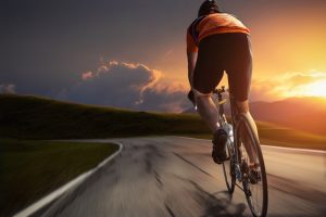 tour de france, cyclicst, sunset, cycling