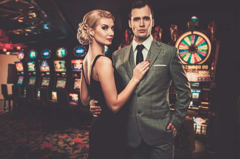 couple, casino, fancy